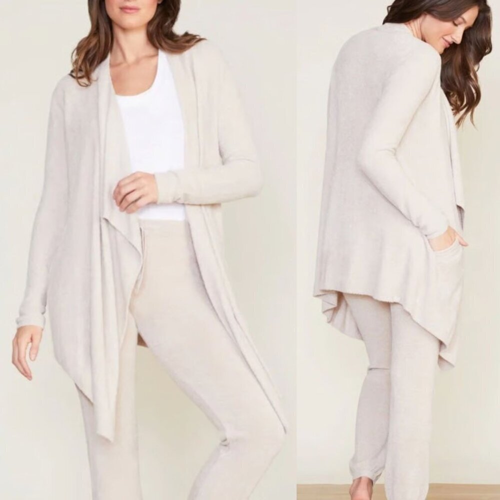 Barefoot Dreams Tan CozyChic™ Lite Island Cardigan Sweater XXS/XS 41123